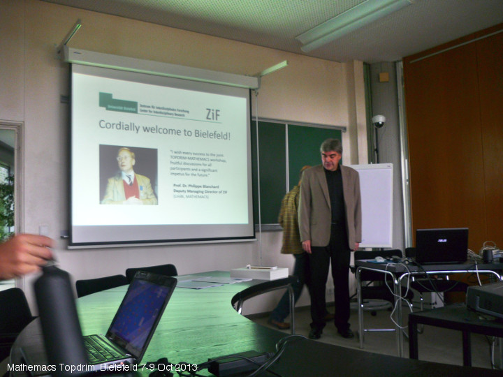 Dima Volchenkov opens the Mathemacs Topdrim Meeting